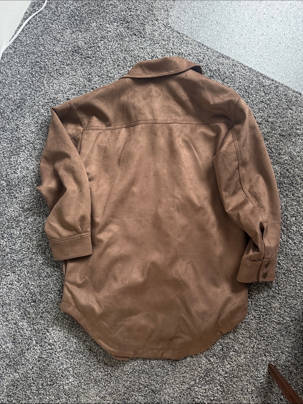 Pilcro Brown Suede Shirt Jacket - Picture 4 of 4